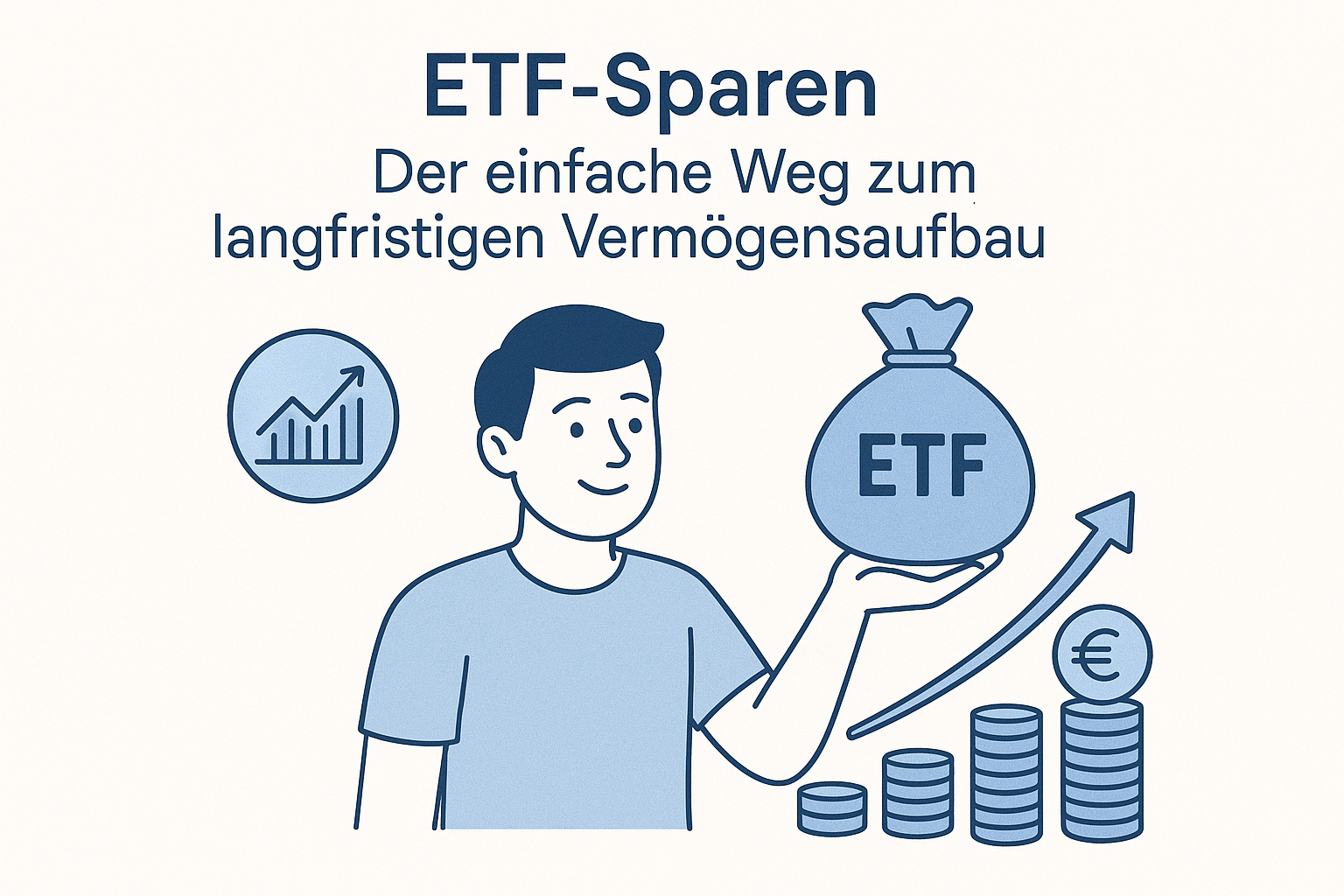 Titelbild für ETF-Sparen: Der einfache Weg zum langfristigen Vermögensaufbau